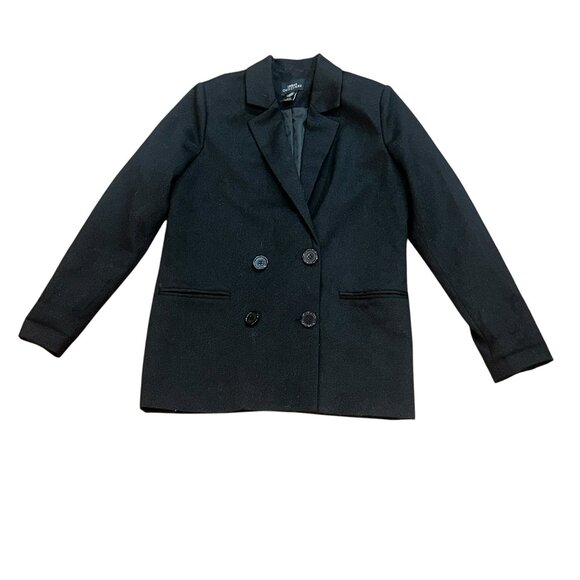 Urban Outfitters Black Two Button Blazer XS Work‎ Office Winter Business Casual - Picture 1 of 6